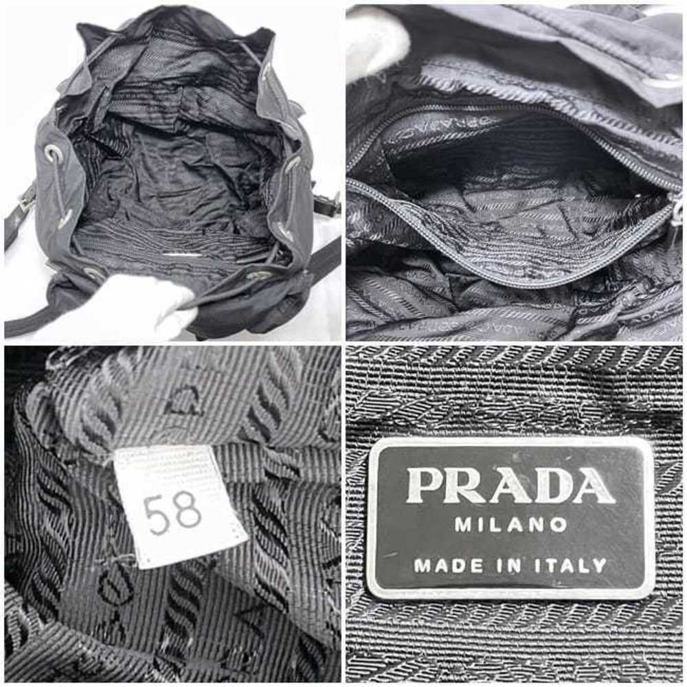 Prada Drawstring Triangle Backpack Rucksack Nylon… - image 3